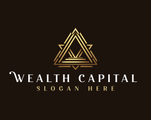 Pyramid Luxury Triangle logo design