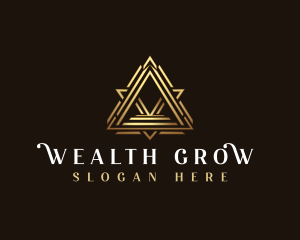 Pyramid Luxury Triangle logo design