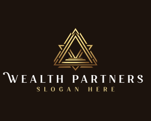 Pyramid Luxury Triangle logo design