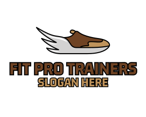 Trainers - Wing Running Sneakers logo design