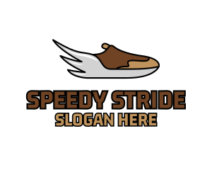 Sprinter - Wing Running Sneakers logo design