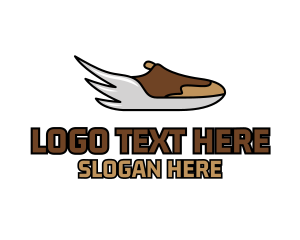 Trainers - Wing Running Sneakers logo design
