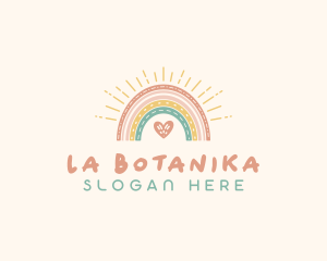 Heart Boho Rainbow Logo