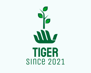 Plant - Hand Seedling  Plant logo design