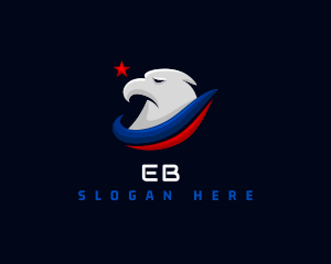 Veteran - Patriotic Eagle Hawk logo design