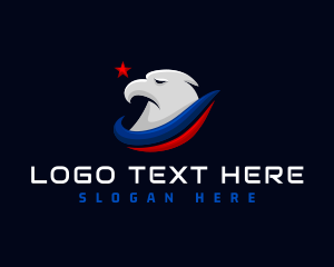 American - Patriotic Eagle Hawk logo design