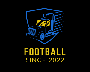 Moving - Shield Trucking Emblem logo design