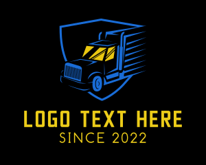 Moving - Shield Trucking Emblem logo design