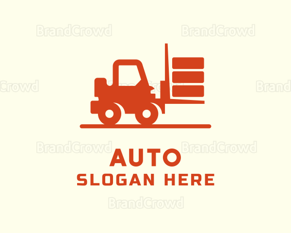 Forklift Warehouse Truck Logo