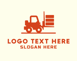 Industrial - Forklift Warehouse Truck logo design