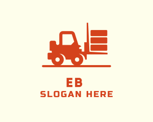 Forklift Warehouse Truck Logo