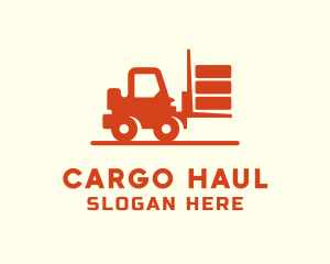 Forklift Warehouse Truck logo design