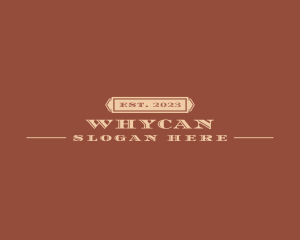 Saloon - Western Banner Business logo design