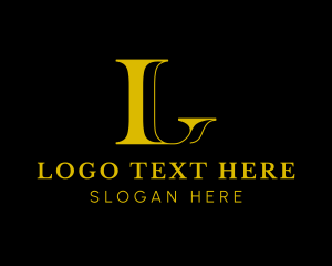 Hotel - Elegant Letter L logo design