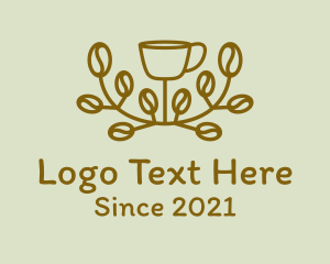 Latte - Organic Coffee Vine logo design