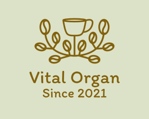 Organic Coffee Vine  logo design