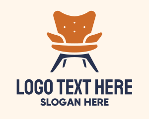 Interior - Chair Interior Design logo design