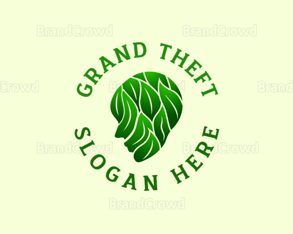 Mental Health Leaf Logo