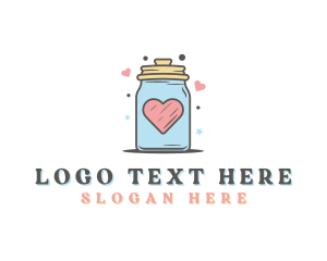 Baking - Heart Star Cookie Jar logo design