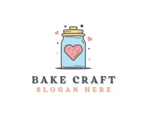 Heart Star Cookie Jar  logo design