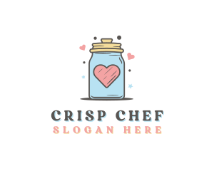 Heart Star Cookie Jar  logo design