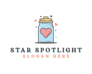 Heart Star Cookie Jar  logo design