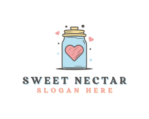 Heart Star Cookie Jar  logo design