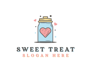 Heart Star Cookie Jar  logo design