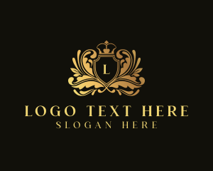 Classic - Elegant Crown Shield logo design