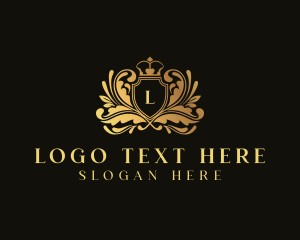 Elegant Crown Shield Logo