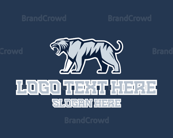 Predator Cougar Tiger Mascot Logo