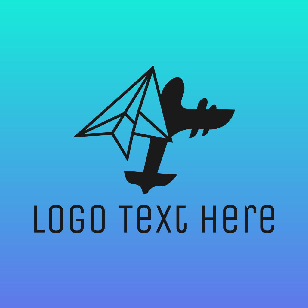 Paper Plane Logistics Logo | BrandCrowd Logo Maker | BrandCrowd