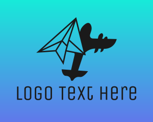 Shadow - Paper Plane Logistics logo design