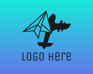 Paper Plane Logistics logo design