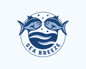 Fisheries Marina Fish logo design