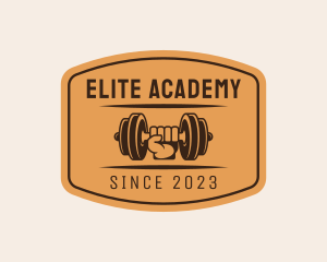 Gym Equipment - Fitness Gym Barbell logo design
