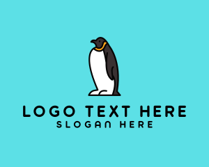 Antarctica - Penguin Animal Zoo logo design