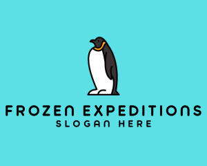 Antarctica - Penguin Animal Zoo logo design