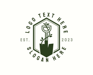 Gardening Trowel Eco Logo