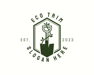 Gardening Trowel Eco logo design