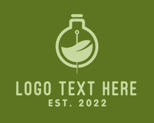 Therapy - Green Flask Acupuncture logo design