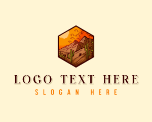 Sand - Desert Adventure Tour logo design