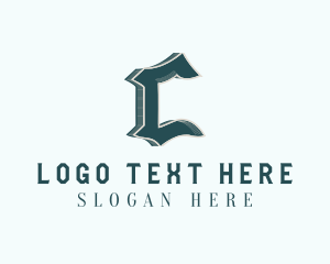 Barbershop - Elegant Brewery Retro Letter C logo design