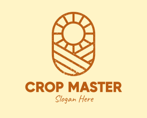 Rustic Farm Sun logo design