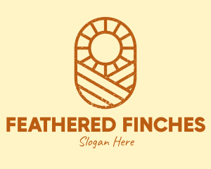 Rustic Farm Sun logo design