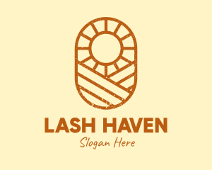 Rustic Farm Sun logo design