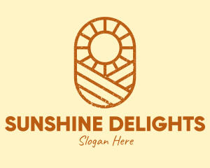 Sunshine - Rustic Farm Sun logo design