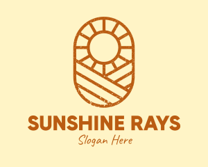 Rustic Farm Sun logo design