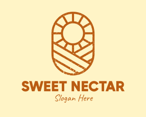 Rustic Farm Sun logo design