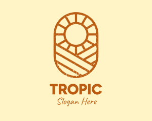 Rustic Farm Sun logo design